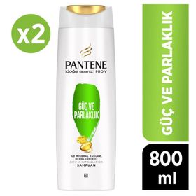 Pantene Pro-V Cansız Saçlar İçin Güç ve Parlaklık 2x400 ml Şampuan