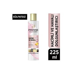 Pantene Pro-V Hacimli Ve Havalı 225 ml Biotin + Gül Suyu Sülfatsız Hacim Veren Dolgunlaştırıcı Şampuan