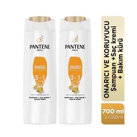 Pantene Pro-V Onarıcı ve Koruyucu 3'ü 1 Arada 2x350 ml Şampuan