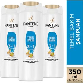 Pantene Temel Bakım 3'ü 1 Arada 3x350 ml Şampuan