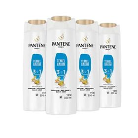 Pantene Temel Bakım 3'ü 1 Arada 4x350 ml Şampuan