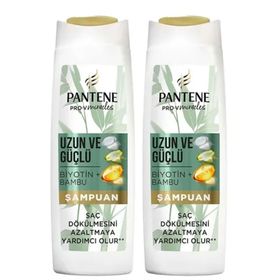 Pantene Uzun ve Güçlü Bambu Biyotin 2x350 ml Şampuan