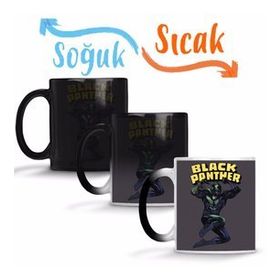 Pantera Negra 02 Sihirli Porselen Kupa