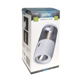 Panther PT-8432 Siyah Usb Şarjlı El Feneri