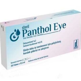 Panthol 0.5 ml 20 Flakon Eye Tek Dozluk Göz Damlası