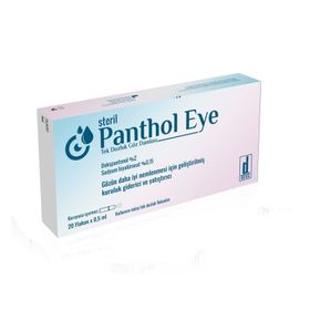 Panthol 0.5 ml 20 Flakon Eye Tek Dozluk Göz Damlası