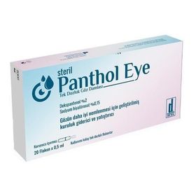 Panthol 0.5 ml 20 Flakon Eye Tek Dozluk Göz Damlası