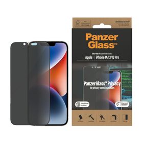 Panzerglass Apple iPhone 14/13/13 Pro UWF Privacy AB W. Applicator Ekran Koruyucu