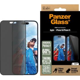 Panzerglass Apple Uyumlu iPhone 16 15 Ultra-Wide Fit Çerçeve Aparatlı Ekran Koruyucu