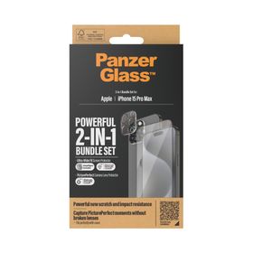 Panzerglass iPhone 15 Pro Max 2in1 Pack Tam Uyumlu Kolay Hizalayıcı Ekran Koruyucu