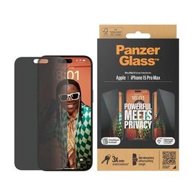 Panzerglass iPhone 15 Pro Max UWF Privacy WA Şeffaf Ekran Koruyucu