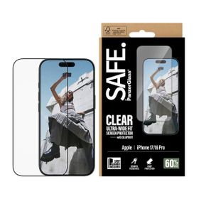 Panzerglass iPhone 17-16 Pro Ultra-Geniş Uyumlu EasyAligner Siyah Çerçeveli Ekran Koruyucu