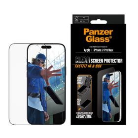 Panzerglass iPhone 17 Pro Max Siyah Çerçeveli Ultra Geniş Fastfit Ekran Koruyucu