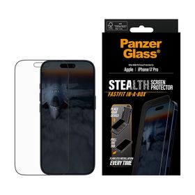 Panzerglass iPhone 17 Pro Ultra Geniş Uyumlu Fastfit Stealth Siyah Çerçeveli Ekran Koruyucu