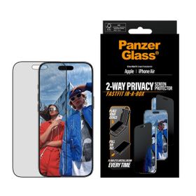 Panzerglass iPhone Air Siyah Çerçeve Ultra Geniş Fastfit Gizlilik Ekran Koruyucu