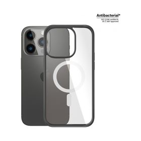 PanzerGlass Magsafe Clearcase Çerceveli 2.4 iPhone 14 Pro Kapak Siyah Kılıf