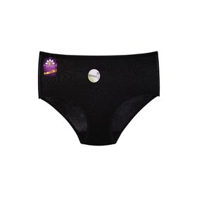 Papatya 2572 Siyah Yüksek Bel Bambu Kumaş Bikini Külot