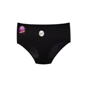 Papatya 2572 Siyah Yüksek Bel Bambu Kumaş Bikini Külot