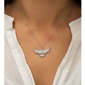 Papatya Silver 925 Ayar Anka Kuşu Gümüş Kolye