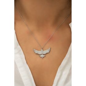 Papatya Silver 925 Ayar Anka Kuşu Gümüş Kolye