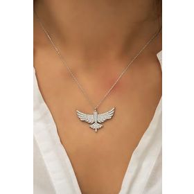 Papatya Silver 925 Ayar Anka Kuşu Gümüş Kolye