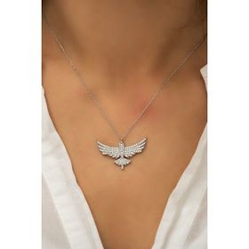 Papatya Silver 925 Ayar Anka Kuşu Gümüş Kolye