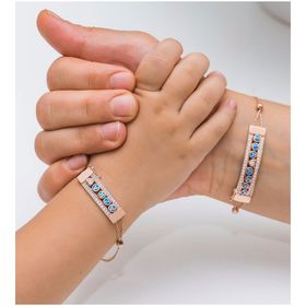 Papatya Silver 925 Ayar Anne Çocuk Demonte Gümüş Bileklik