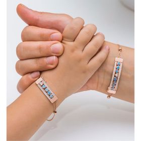 Papatya Silver 925 Ayar Anne Çocuk Demonte Gümüş Bileklik