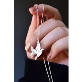 Papatya Silver 925 Ayar Barış Güvercini Kadın Gümüş Kolye