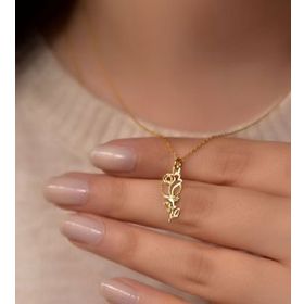 Papatya Silver 925 Ayar Gümüş Altın Kaplama Kristal Kesim Gül Kadın Kolye