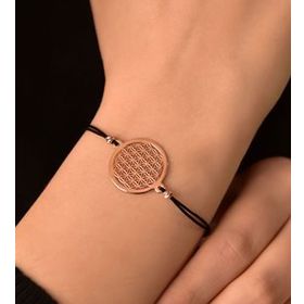 Papatya Silver 925 Ayar Gümüş Dorika Toplu Rose Kaplama Yaşam Çiçeği Kadın Bileklik