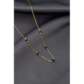 Papatya Silver 925 Ayar Gümüş Gold Kaplama Dört Renk Dorika Toplu Zincir Kolye