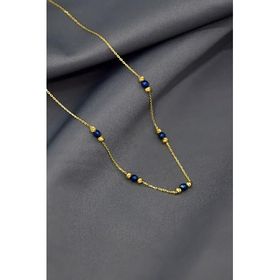Papatya Silver 925 Ayar Gümüş Gold Kaplama İki Renk Dorika Toplu Zincir Kolye