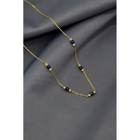 Papatya Silver 925 Ayar Gümüş Gold Kaplama İki Renk Dorika Toplu Zincir Kolye