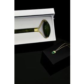 Papatya Silver 925 Ayar Gümüş Gold Kaplama Yeşim Taşlı Ananas Kolye