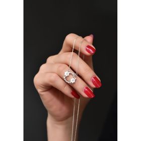 Papatya Silver 925 Ayar Gümüş Jasmine Flower Crown Kolye