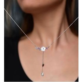Papatya Silver 925 Ayar Gümüş Kardelen Çiçeği Gümüş Kolye