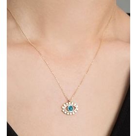 Papatya Silver 925 Ayar Gümüş Nazar Göz Kolye