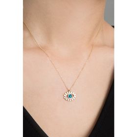 Papatya Silver 925 Ayar Gümüş Nazar Göz Kolye