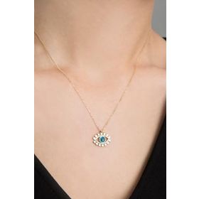 Papatya Silver 925 Ayar Gümüş Nazar Göz Kolye