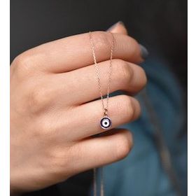 Papatya Silver 925 Ayar Gümüş Nazar Kolye
