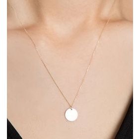 Papatya Silver 925 Ayar Gümüş Plaka Kolye