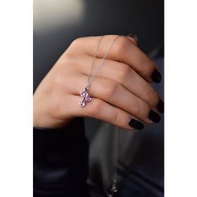 Papatya Silver 925 Ayar Gümüş Rodyum Kaplama Doğum Taşlı Kübik Drop Kolye