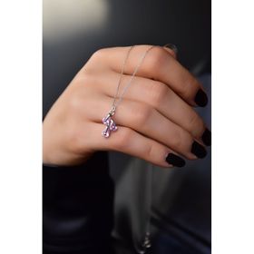 Papatya Silver 925 Ayar Gümüş Rodyum Kaplama Doğum Taşlı Kübik Drop Kolye
