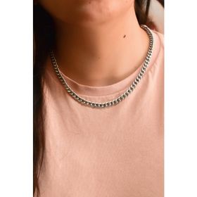 Papatya Silver 925 Ayar Gümüş Rodyum Kaplama Gurmet Zincir Bileklik