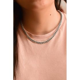 Papatya Silver 925 Ayar Gümüş Rodyum Kaplama Gurmet Zincir Bileklik