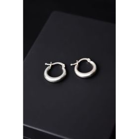 Papatya Silver 925 Ayar Gümüş Rodyum Kaplama Halka Küpe