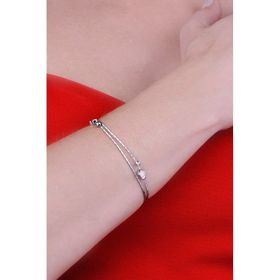 Papatya Silver 925 Ayar Gümüş Rodyum Kaplama Yıldız ve Toplu Bileklik