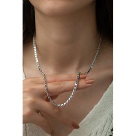 Papatya Silver 925 Ayar Gümüş Rodyum Zincir Bileklik
