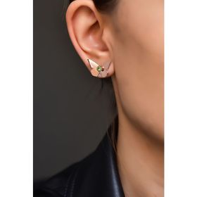 Papatya Silver 925 Ayar Gümüş Rose Kaplama Ağustos Ayı Doğum Taşlı Kelebek Küpe